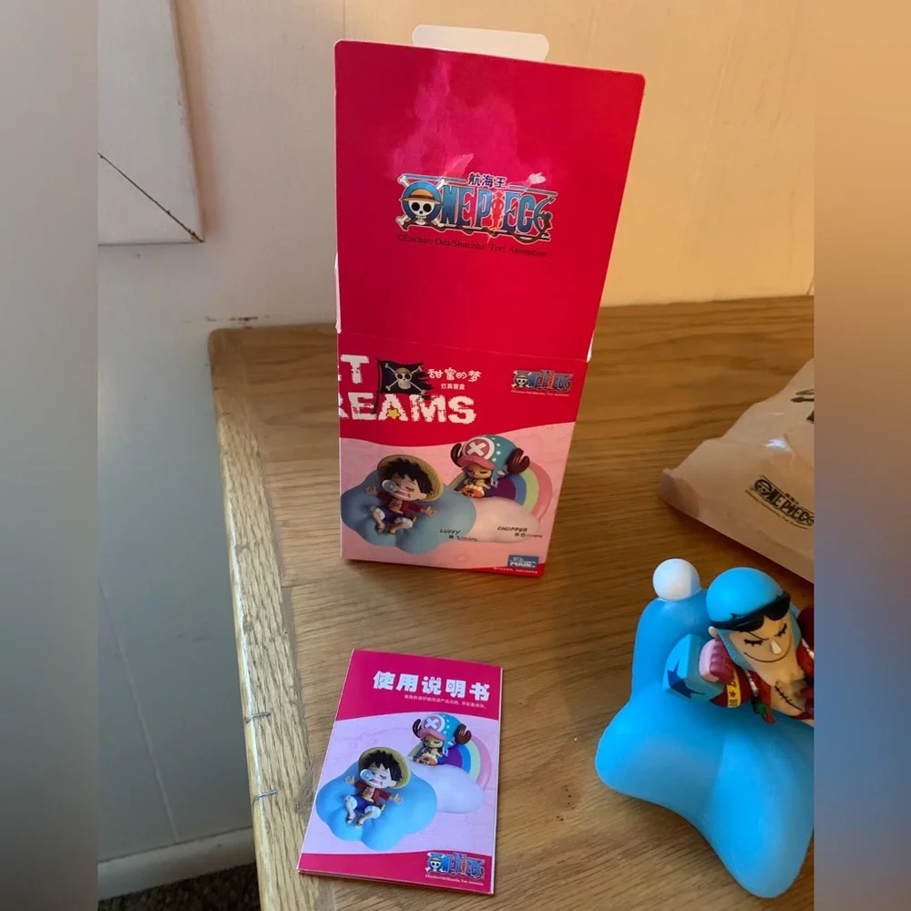 NEW One Piece Franky Night Light Figure Lamp Bedside LED Light Rechargeable